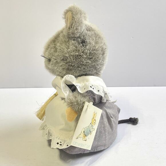 Eden Beatrix Potter Hunca Munca Plush Mouse with Broom 8" Stuffed Toy Vintage - Picture 2 of 9